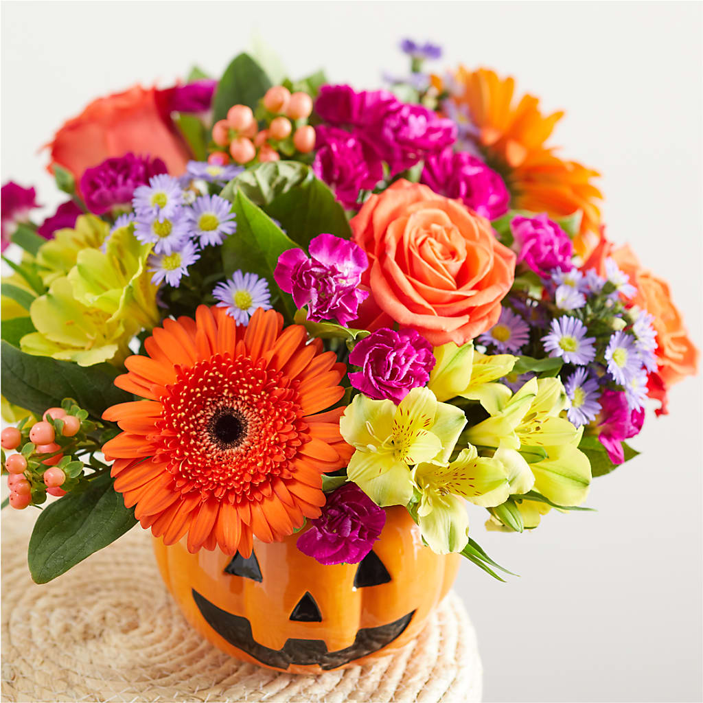Tricks & Treats Pumpkin –  For Get Me Not Florist, Williamston NC
