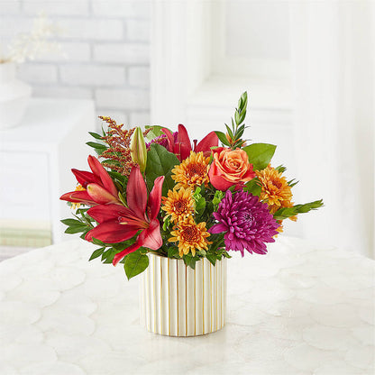 Burgundy Landscape Bouquet –  For Get Me Not Florist, Williamston NC