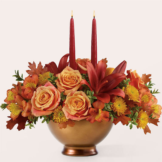 Harvest Table Centerpiece –  For Get Me Not Florist, Williamston NC