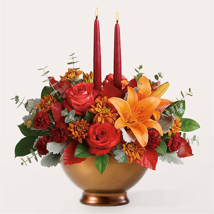 Fruits of Fall Centerpiece –  For Get Me Not Florist, Williamston NC