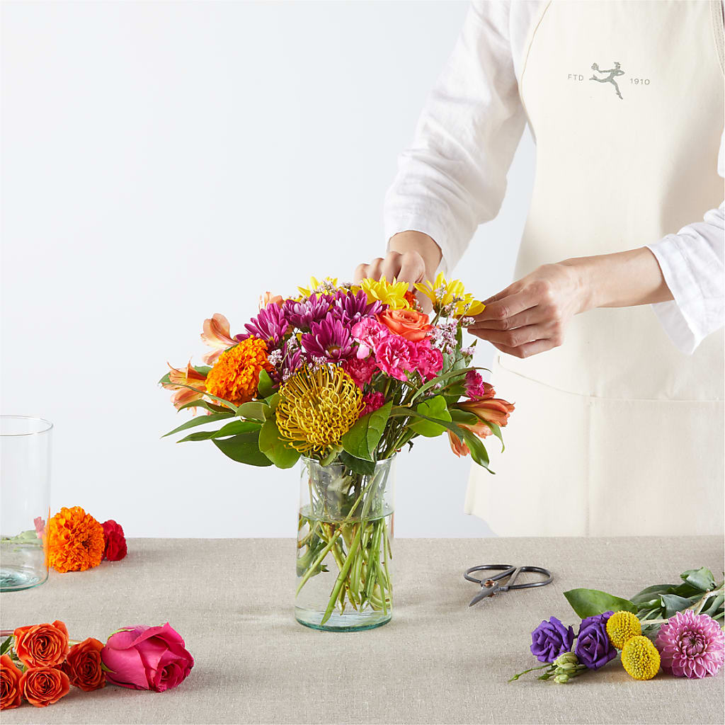 Feast of Color – A Florist Original –  For Get Me Not Florist, Williamston NC