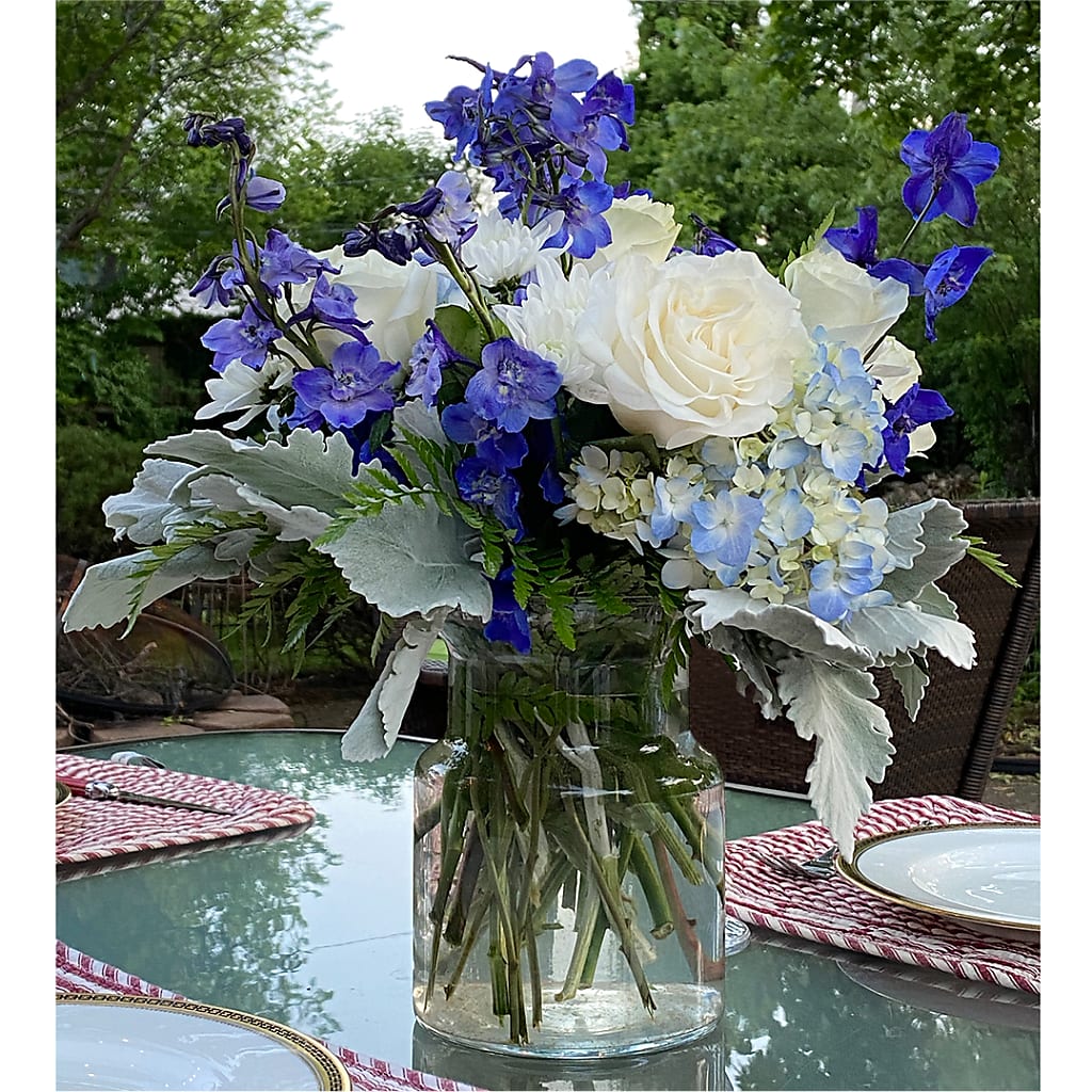 Clear Skies Bouquet –  For Get Me Not Florist, Williamston NC