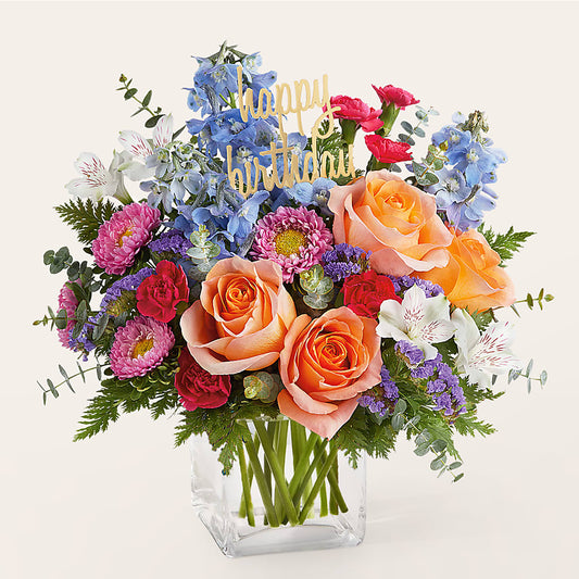 Birthday Bash Bouquet –  For Get Me Not Florist, Williamston NC