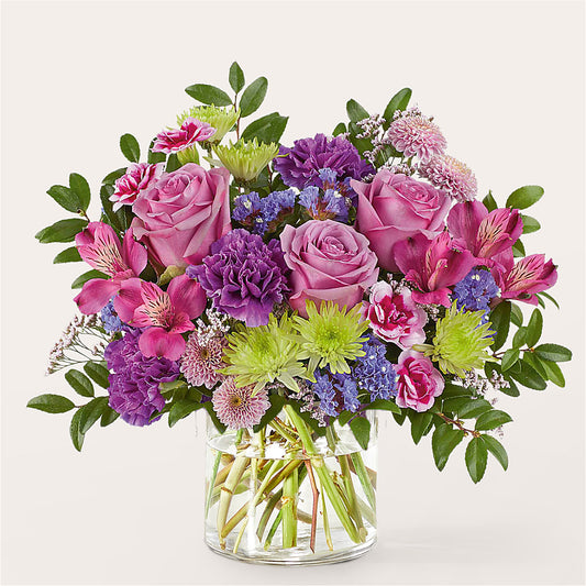Glass Half Full Bouquet –  For Get Me Not Florist, Williamston NC