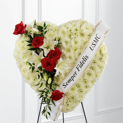 Heartfelt Hero Standing Heart –  For Get Me Not Florist, Williamston NC