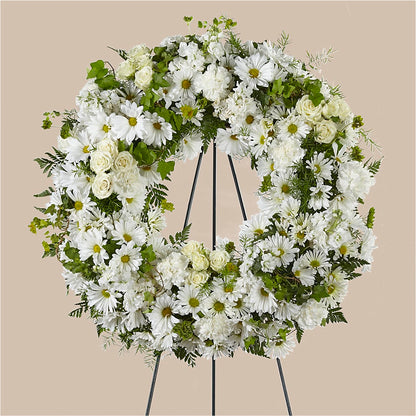 Faithful Wishes Wreath –  For Get Me Not Florist, Williamston NC