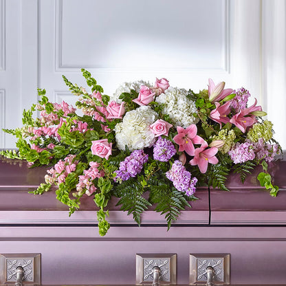 Life's Gratitude Casket Spray –  For Get Me Not Florist, Williamston NC