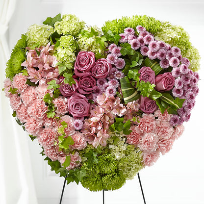 Heartwarming Standing Heart –  For Get Me Not Florist, Williamston NC