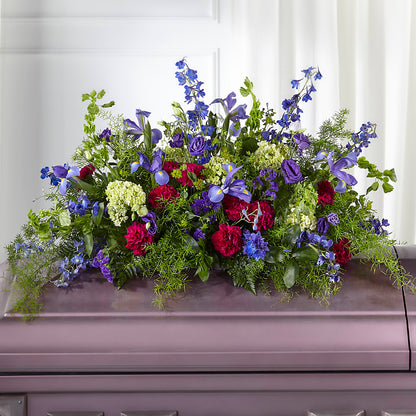 Always Treasured Casket Spray –  For Get Me Not Florist, Williamston NC