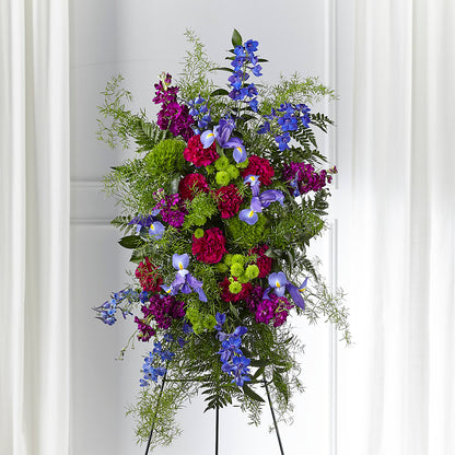 Heavenly Skies Standing Spray –  For Get Me Not Florist, Williamston NC