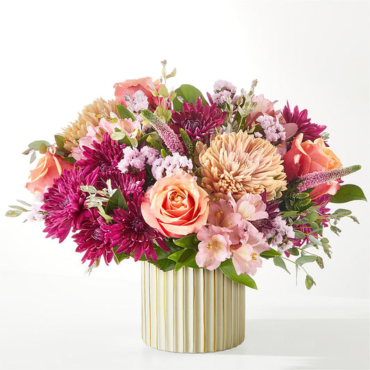 Berry Cobbler Bouquet with Ivory Vase –  For Get Me Not Florist, Williamston NC