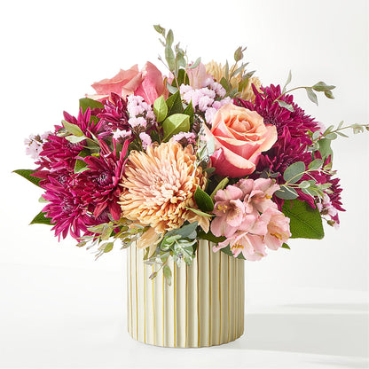 Berry Cobbler Bouquet with Ivory Vase –  For Get Me Not Florist, Williamston NC