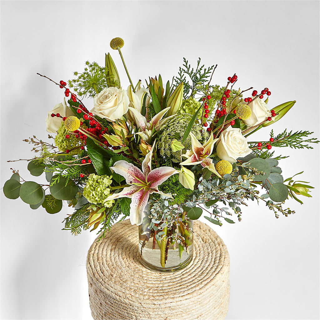 Berry & Bright Bouquet –  For Get Me Not Florist, Williamston NC