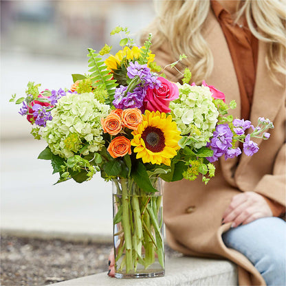 Vibrant Greetings Bouquet –  For Get Me Not Florist, Williamston NC