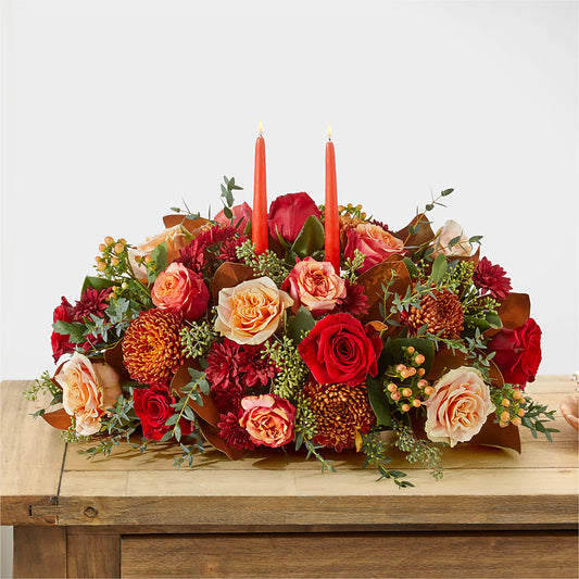 Gather Near Centerpiece –  For Get Me Not Florist, Williamston NC