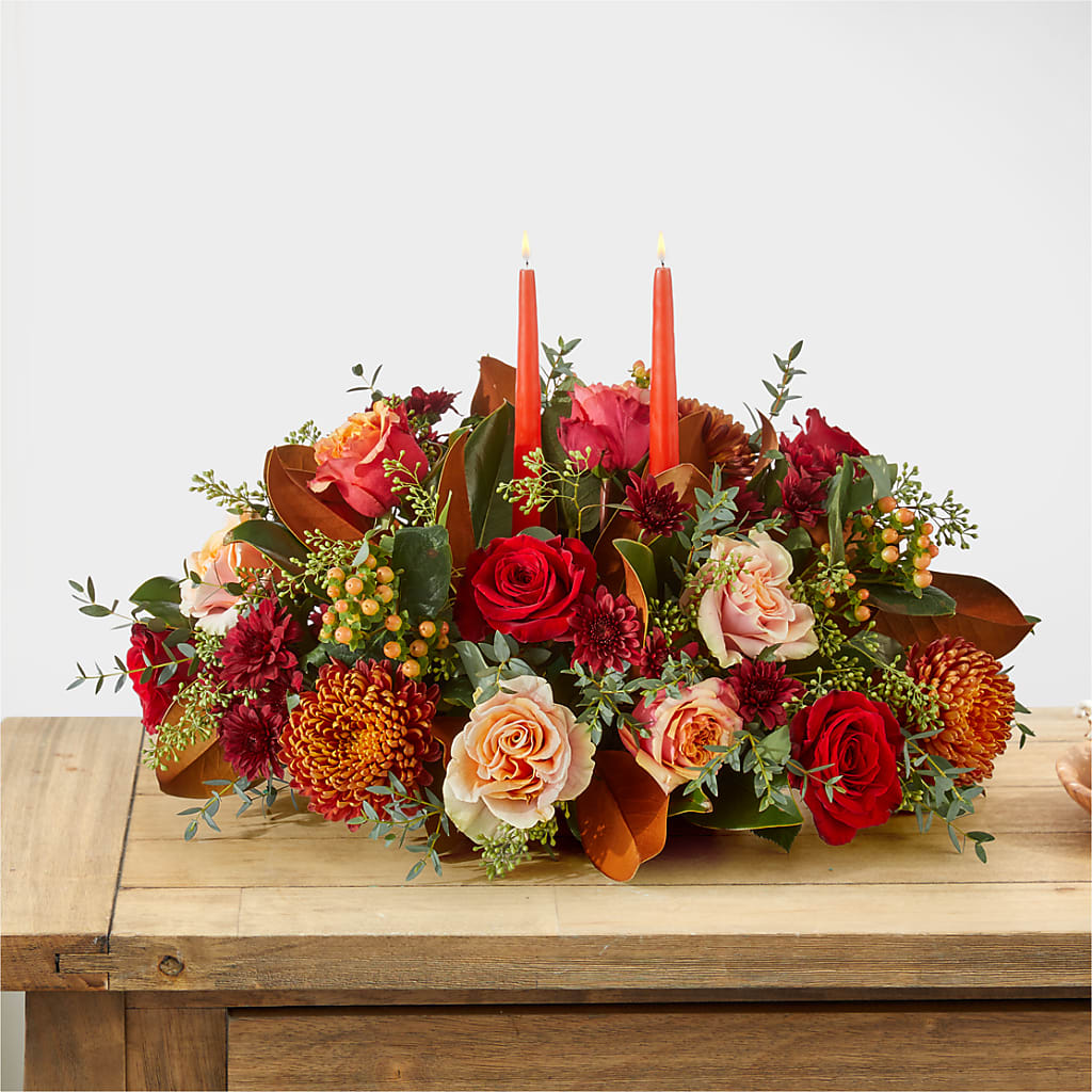 Gather Near Centerpiece –  For Get Me Not Florist, Williamston NC