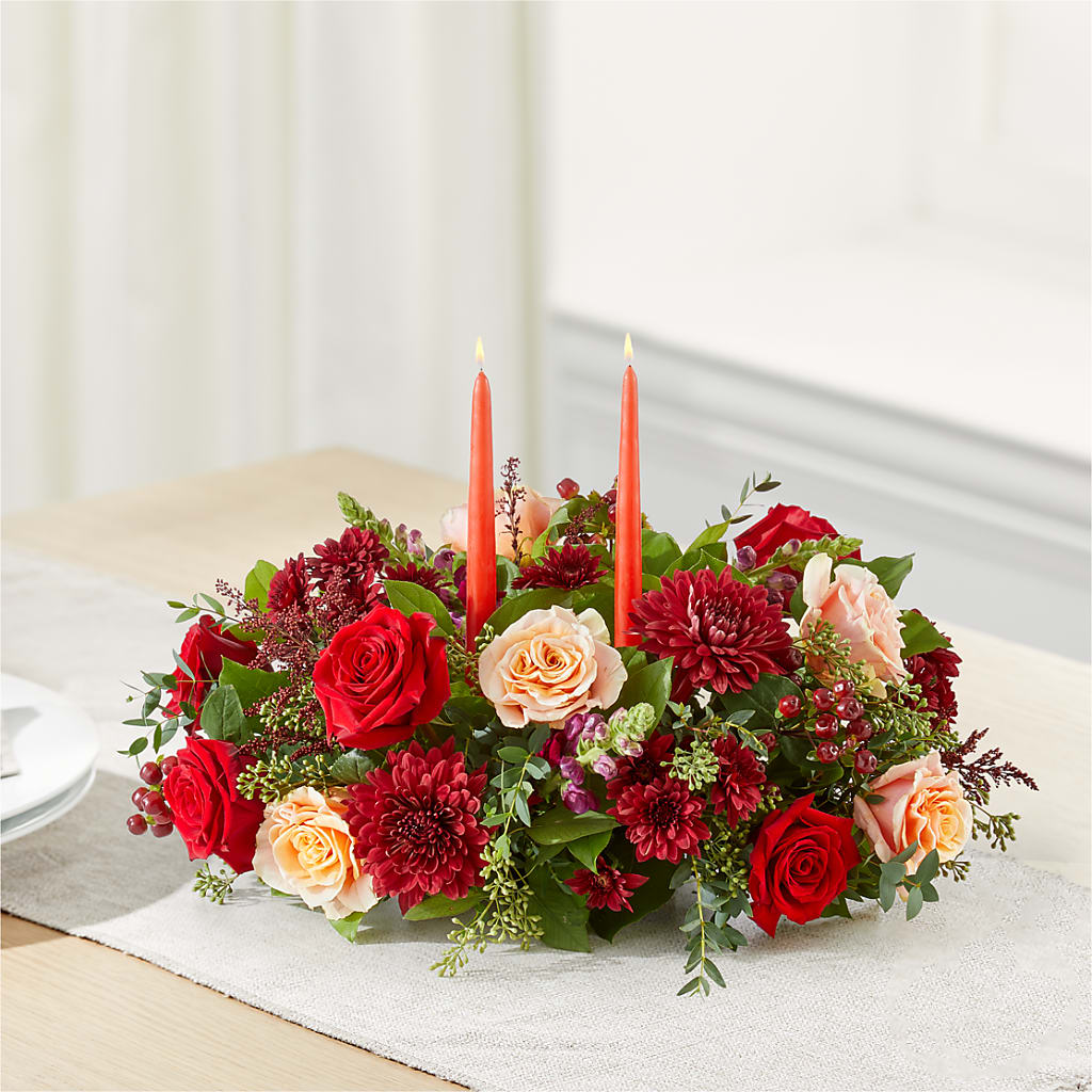 Most Thankful Centerpiece –  For Get Me Not Florist, Williamston NC