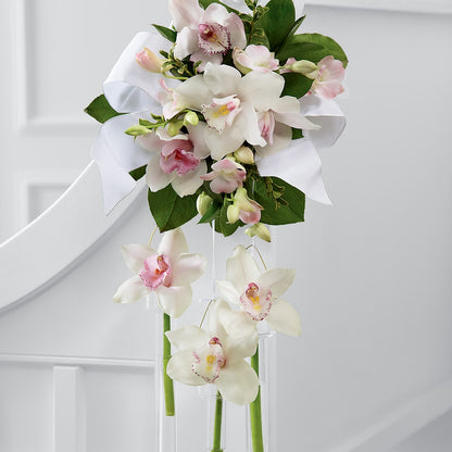 Perfect Entrance Pew Arrangement –  For Get Me Not Florist, Williamston NC