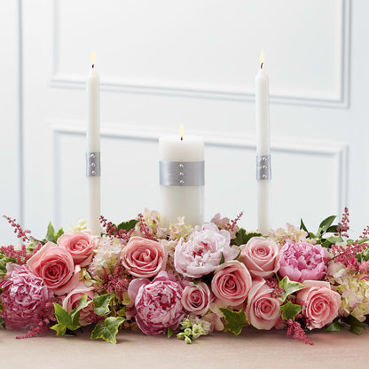 Worldwide Romance Unity Candle Arrangement –  For Get Me Not Florist, Williamston NC
