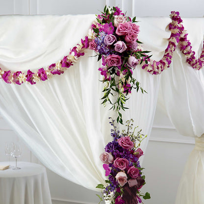 Color & Light Chuppah Decor –  For Get Me Not Florist, Williamston NC