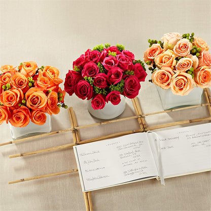 Dawn Rose Centerpiece –  For Get Me Not Florist, Williamston NC
