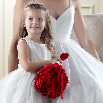 Pure at Heart Flower Girl Arrangement –  For Get Me Not Florist, Williamston NC