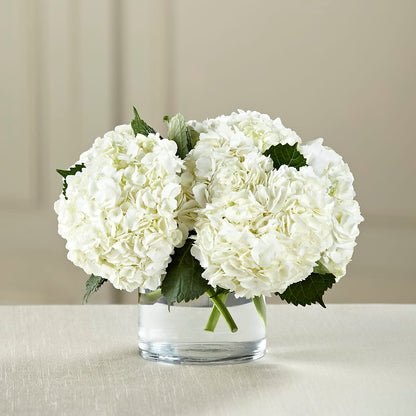 White Hydrangea Bouquet –  For Get Me Not Florist, Williamston NC